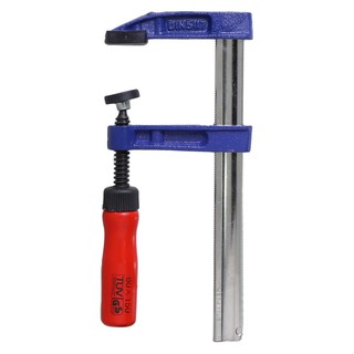 Work pen CLAMP WOOD F STANDARD 6" BLUE-RED Hand tools Hardware hand tools ปากกาจับงาน ปากกาอัดไม้ตัว F STANDARD 6 นิ้ว ส