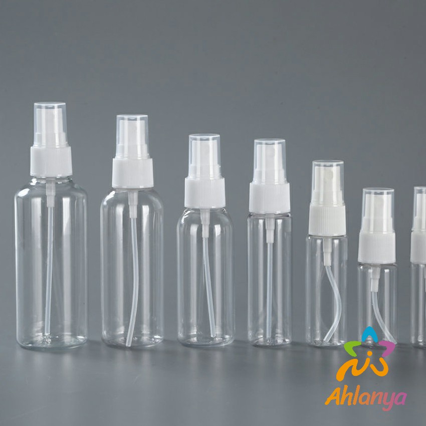 Ahlanya ขวดสเปรย์ สีใส ขวดใส่สเปรย์พกพา ขวดสเปรย์น้ำหอม มี ขนาด 30 50 100 มล  Transparent spray bottle