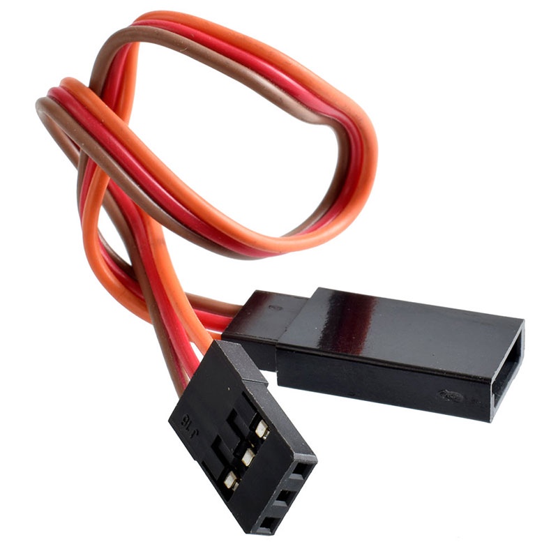 Servo Extension สายตะกั่ว Futaba JR 26AWG ยาว 100/150/300/500/1000 มม.