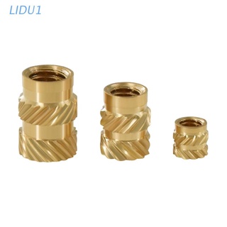 LIDU1  Brass Nut Threaded Rod M3 100Pcs Insert Knurled Nuts Hot Melt Inset Heat Molding