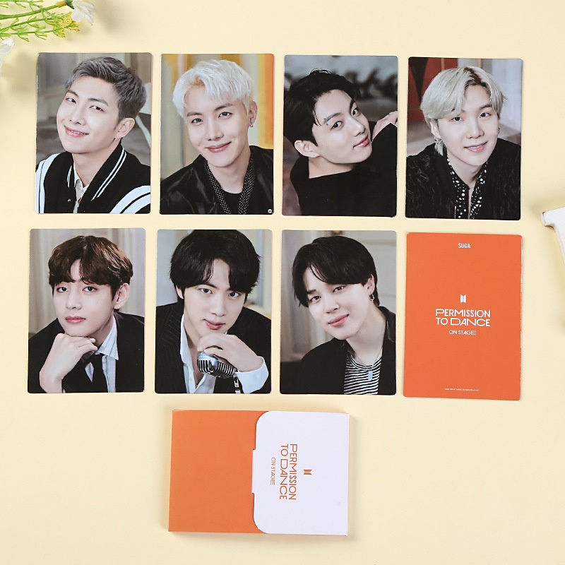 การ์ดรูปภาพ Kpop Bts Permission ขนาดเล็กสําหรับเต้นรํา
 #2