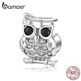 BAMOER Fashion Charm 925 Silver Fit Original Bracelet Owl
