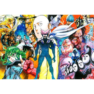 โปสเตอร์ วันพันช์แมน One Punch Man การ์ตูน ญี่ปุ่น Poster ของขวัญ โปสเตอร์การ์ตูน Japan Anime OnePunchMan