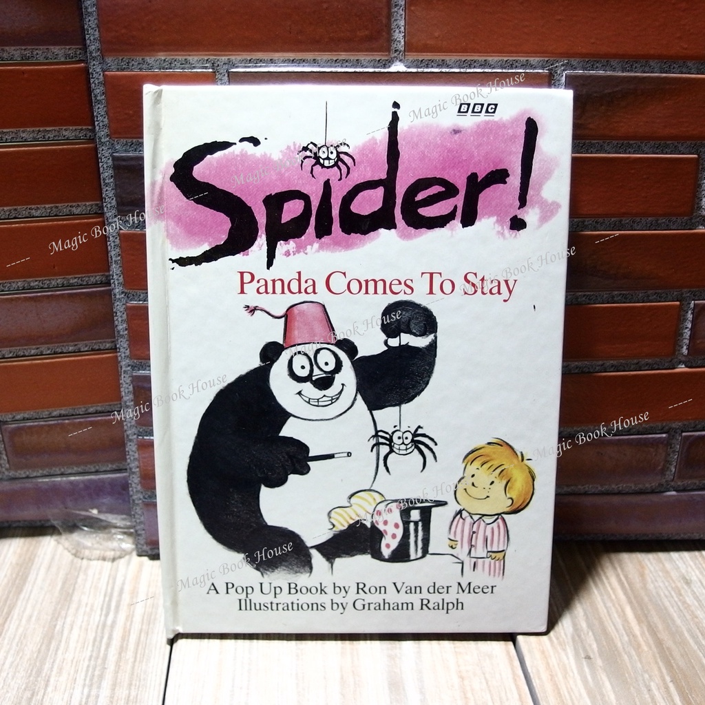 Spider! Panda Comes To Stay : หนังสือนิทาน POP UP เด็กปกแข็ง ภาษาอังกฤษ (มือสอง) ขนาด เล่มกลาง สภาพ ดี
