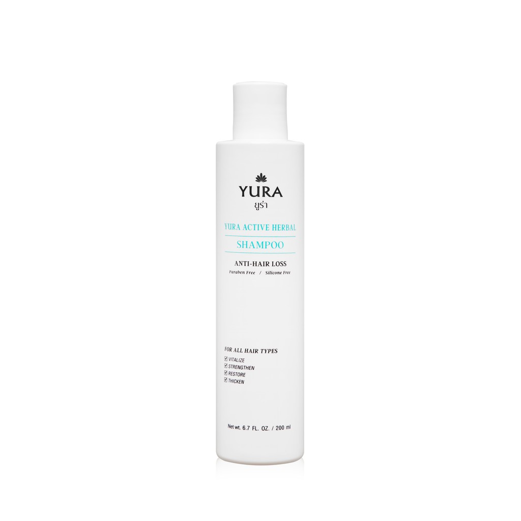 ยูร่า แอคทีฟ เฮอร์บัล แชมพู ขนาด 200 มล. (Yura Active Herbal Shampoo 200 ml. )
