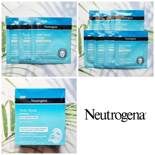 (Neutrogena®) Hydro Boost Hydrating 100% Hydrogel Mask นูโทรจีนา ไฮโดร บูสต์ แผ่นมาส์กหน้า ไฮโดรเจล