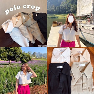 natchakloset | เสื้อครอปโปโล 🧺 polo crop