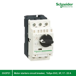 Schneider Electric - มอเตอร์ Protection เซอร์กิตเบรคเกอร์ (MPCB), TeSys GV2, 3P, 17 - 23 A_ GV2P21 ที่ร้าน PlugOn