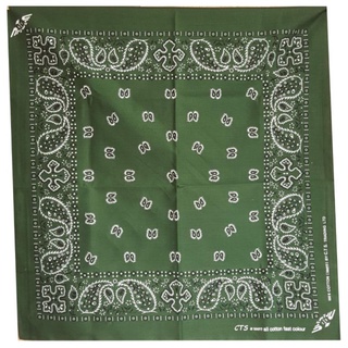 Bandana ผ้าเช็ดหน้าวินเทจ ผ้าโพกหัว cotton 100% โพกศรีษะ เนื้อผ้านิ่ม ผูกผมได้