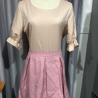 Dress size L สวยมาก 36/28-32/free มีซับใน