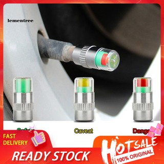 ❂QMP❂4Pcs Car Auto Tire Pressure Monitor Tyre Gage Alert Sensor Indicator Valve Caps