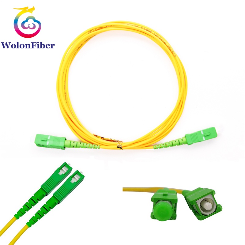 10PCS SC APC Singlemode Simplex Fiber Optic Patch Cable 2.0mm G652D FTTH Fiber Patch Cord Optical Fi