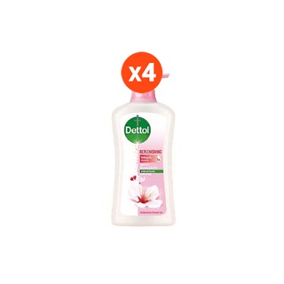 Dettol เดทตอล สบู่เหลวอาบน้ำ แอนตี้แบคทีเรีย รีเพลนนิชชิ่ง 500 มล. x 4