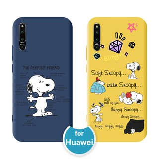 เคส Snoopy Soft Case Huawei Y7A P Smart 2021 Nova 2i 3i 3e 4e 4 5 5i 5T 6 7 SE 7i Pro Y5P Casing Y6P Y7P Y8P Mate 10 20 30 Lite P20 30 Lite Y9 Prime 2019 P40 Pro Plus