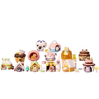 POPMART FiMew Dessert House Series กล่องตาบอดตุ๊กตาของเล่นตุ๊กตาน่ารักอะนิเมะต้นฉบับของขวัญสาววันเกิด Kawaii Christmas