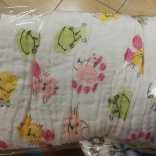 ผ้าเช็ดตัว ผ้าอ้อม สาลู คอตตอน 100% ทอ 5 ชั้น