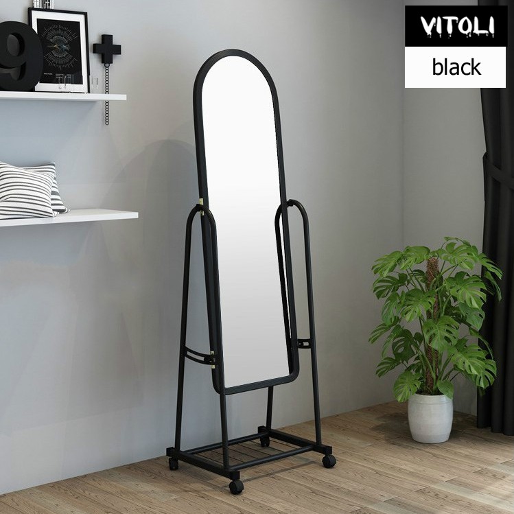 Vitoli กระจกเงา กระจกแต่งตัว กระจกติดผนัง black/white -แบบไร้กรอบ-รุ่น-VE1013