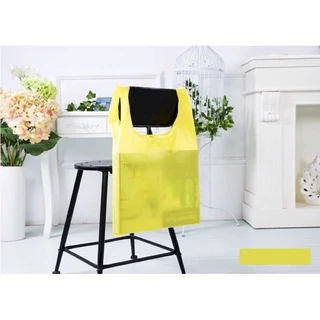 kingshopping HH44 (ร้านไทย) ถุงเก็บของ ถุงผ้าพับได้ 12สี👕 ช่วยลดโลกร้อน สะดวกต่อการใช้งาน น้ำหนักเบา พกพาง่าย พร้อมส่ง 💌