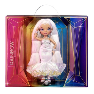 (ของแท้100%) Rainbow High Holiday Editon Collector Doll (11-inch)- 2022 Roxie Grand Fashion Doll with Multicolor Hair