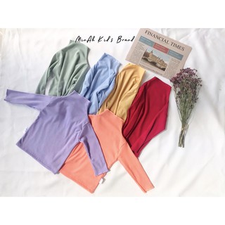 🍑เสื้อคอตั้งแขนยาวเด็กสุดน่าร๊ากกก 89.- 🍑 มีให้เลือก 10 สี