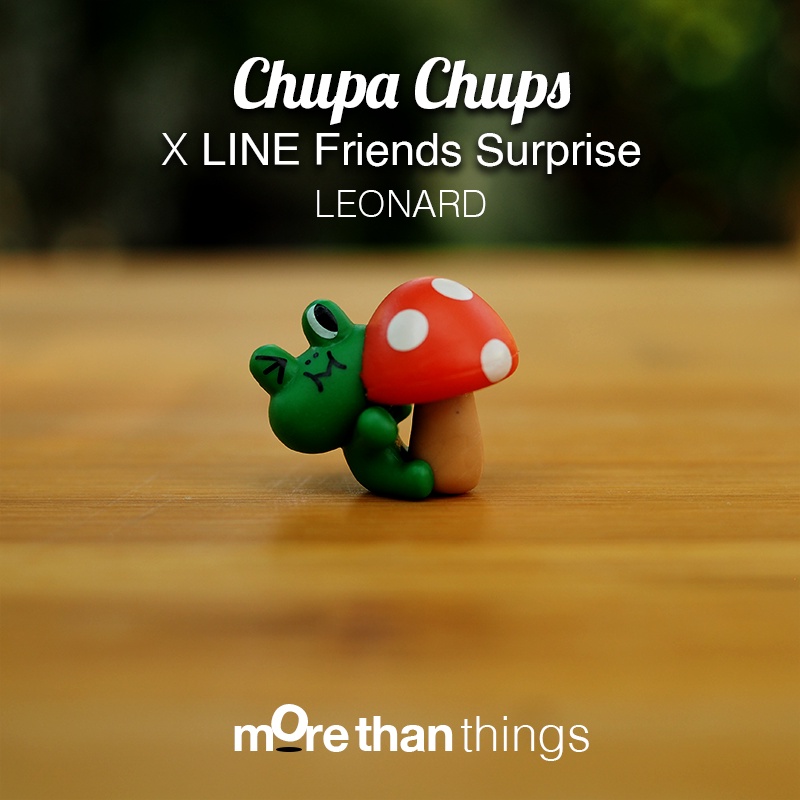 Chupa Chups Line Friends Surprise Leonard &amp; Mushroom