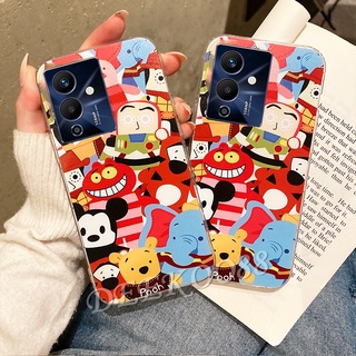 ใหม่ เคสโทรศัพท์มือถือ Infinix Note 12 Pro 5G VIP NFC 11 G96 G88 4G 2022 New Smartphone Casing Lovely Cute Cartoon Animals Elephant Phone Case TPU Soft Red Back Cover Note12 12Pro Note12Pro 12VIP