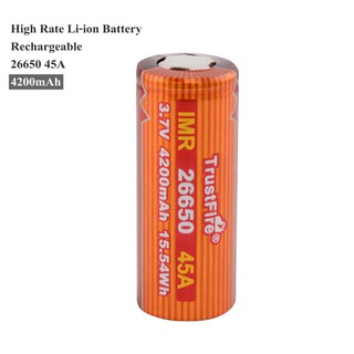 ถ่านชาร์จ TrustFire IMR 26650 3.7V 4200mAh 45A Li-on