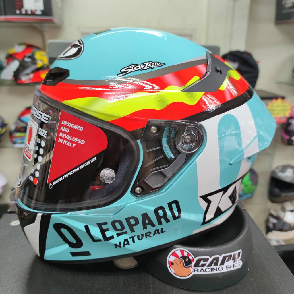 หมวกกันน็อค หมวกเต็มใบ KYT Helmet รุ่น TT Course ใหม่สุด ลาย JAUME MASIA LEOPARD REPLICA