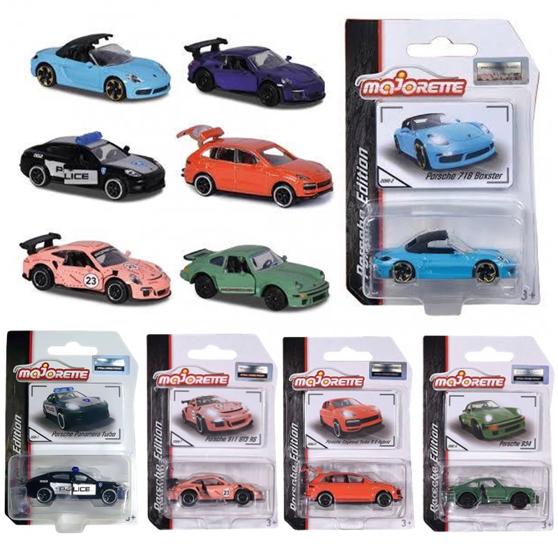 Majorette รุ่น PORSCHE Edition ลิขสิทธิ์แท้100% แพ็คพรีเมียร์ สเกล1/64 -แพ็คสีขาว