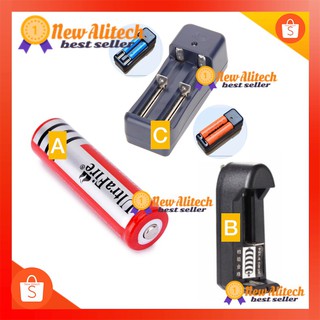 New Alitech ถ่านชาร์จ แท่นชาร์ต ถ่านชาร์ต 18650 UltraFire 3.7V 6800mAh