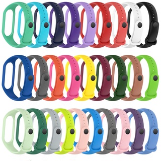 สายนาฬิกาข้อมือ TPU สีพื้น แบบเปลี่ยน สําหรับ Xiaomi Mi Band 7 Xiaomi Smart Watch Band Sport Bracelet Wristband