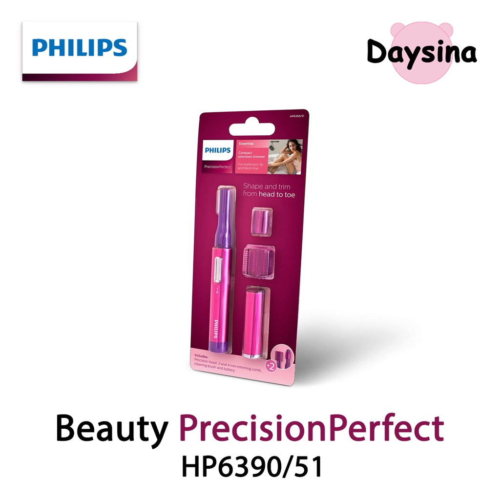 Philips PrecisionPerfect HP6390/51, compact Precision Trimmer for Women  [ อุปกรณ์กำจัดขน , เครื่องโกนขน ]