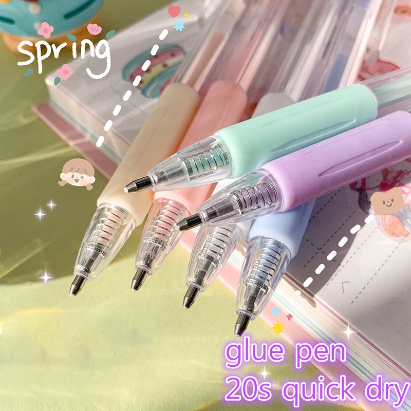 ปากกากาววาชิน่ารัก เติมได้ สําหรับตกแต่งสมุดภาพ DIY