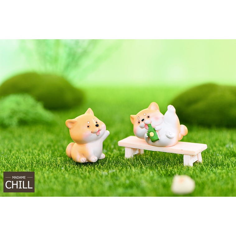 [MC360] ตุ๊กตุ่นจิ๋ว หมาคอร์กี้ จอมทะเล้น (1 ตัว ราคา 15, 20 บาท)
