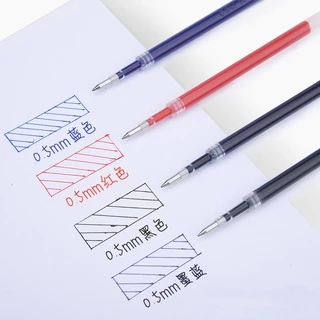 ปากกาหมึกเจล 0.5 มม. สีดําสีแดงสีน้ําเงินสําหรับใช้ในสํานักงานโรงเรียน