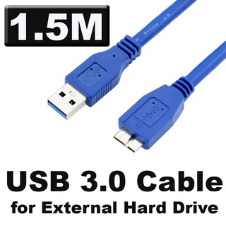 USB 3.0 Type A to Micro B Cable For External Hard Drive Disk HDD Samsung S5 Note3 USB HDD Data Cable 1.5m