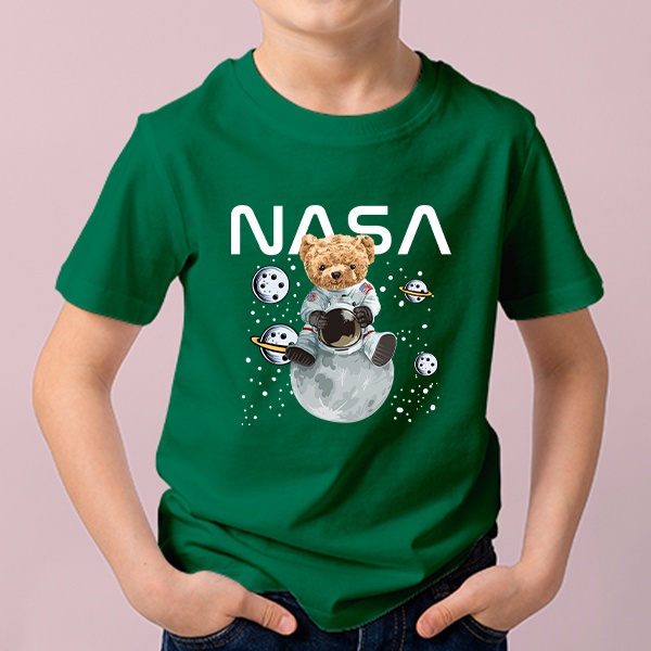 เสื้อผ้าเด็ก เสื้อยืดเด็ก NASA เสื้อเด็กคอกลมแขนสั้น