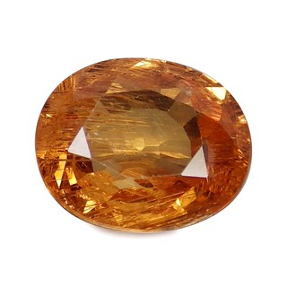 พลอย โกเมน สีส้ม สเปสซาไทท์ การ์เน็ต ธรรมชาติ แท้ ( Natural Spessartite Garnet ) หนัก 2.82 กะรัต