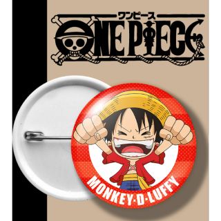 ONEPIECE BADGE เข็มกลัด วันพีช ลูฟี่ แดง LUFFY RED