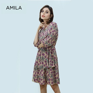 AMILA Dress AM-D934 แขนยาว IGPU21-9