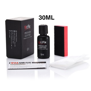 เคลือบแก้วแท้ 30 ML. รุ่นใหม่ 9H MR.FIX  Black Premium Coating