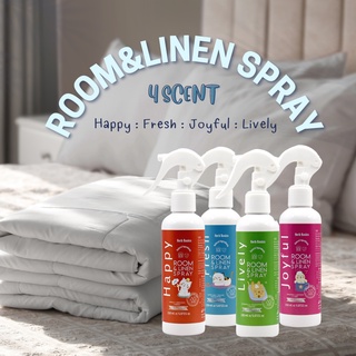 ROOM &amp; LINEN SPRAY Herb Basics สเปรย์หอมปรับอากาศภายในบ้านและฉีดผ้า น้ำมันหอมระเหยบริสุทธิ์ปลอดภัยต่อเด็กและสัตว์เลี้ยง