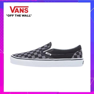 สไตล์เดียวกันที่เคาน์เตอร์ Vans Old Skool Slip On Low-Top รองเท้าลำลองสำหรับบุรุษและสตรี