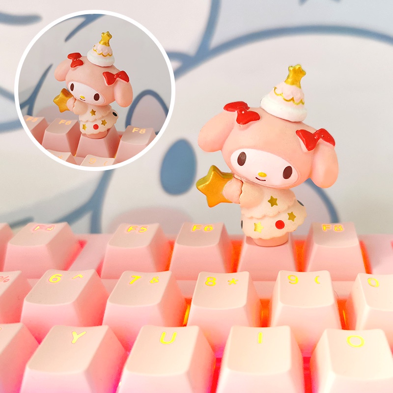 keycap Cinnamoroll dog kitty cat ปุ่มกดคีย์บอร์ด OEM R4 ABS ESC ลายการ์ตูน สามมิติ สําหรับตกแต่งคีย์บอร์ด