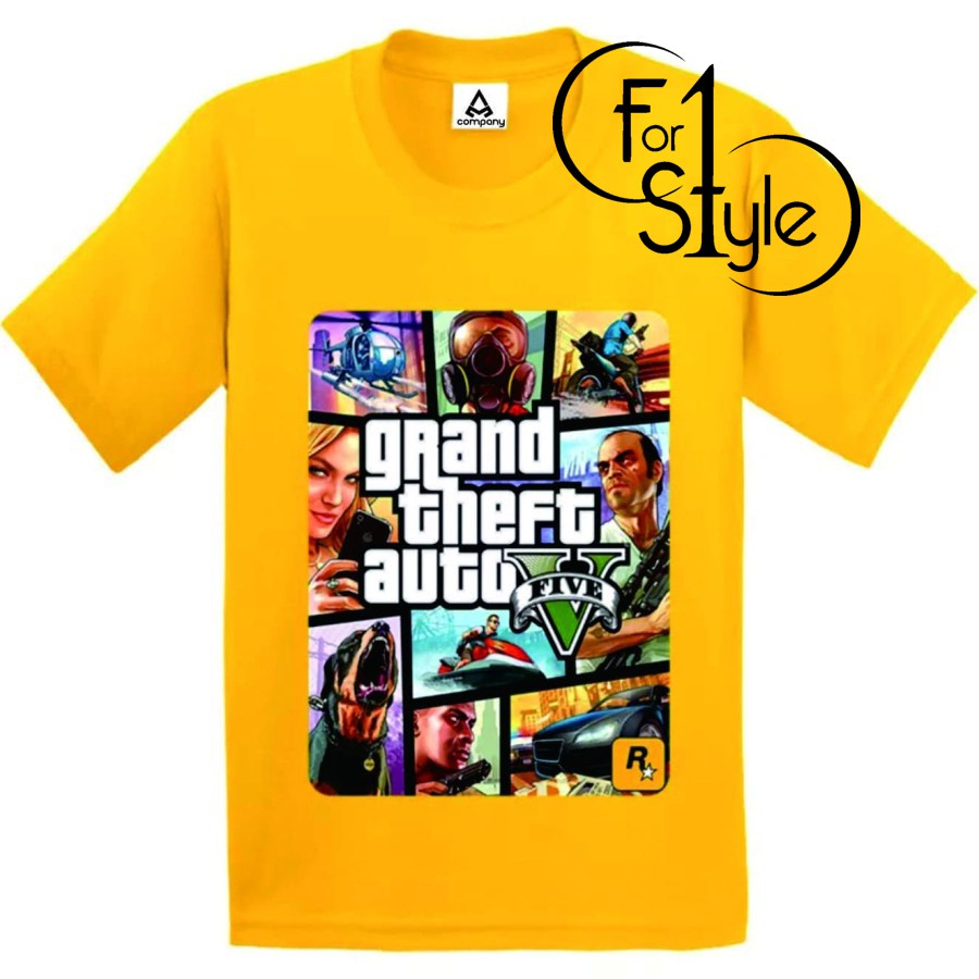 GTA5 เสื้อยืด GTAV GTA 5 GTA V Grand Theft Auto