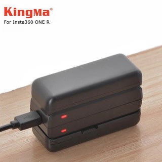 Kingma Insta360 ONE R RS 1190mAh Lithium Ion Battery Pack+All Edition Insta360 RS R Battery Base Hub Smart Charger