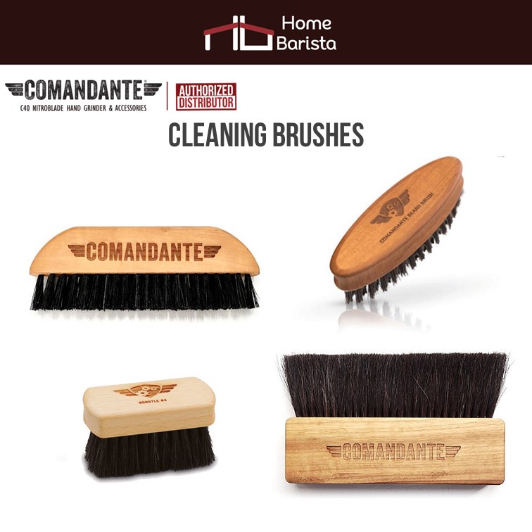 Home barista Comandante Brush - "Max" Barista Brush #2 (Oak)