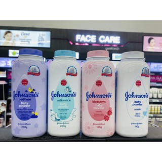 Johnsons Baby แป้งเด็ก จอห์นสันเบบี้ มี 4 สูตร 2 ขนาด 180 กรัม