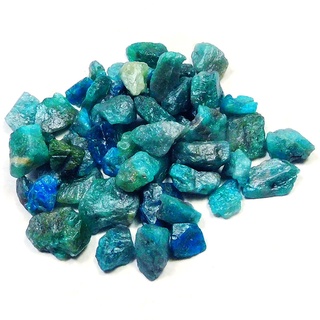 พลอยอะพาไทต์(Apatite)พลอยก้อน(Rough)หมู่(Lot)น้ำหนัก 104.00 กรัม สีน้ำเงิน สวยจาก มาดากัสการ์ #แท้100%