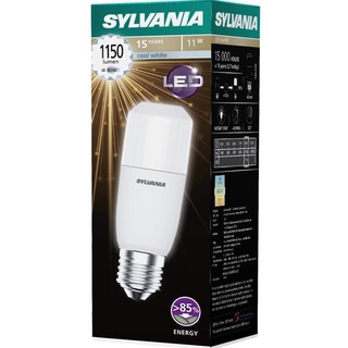 หลอดไฟ LED SYLVANIA Stik Pro 11 วัตต์ COOLWHITE E27 หลอด LED กำลังไฟขนาด 11วัตต์ การกระจายแสงกว้าง ประหยัดไฟ 85% แสงขาว